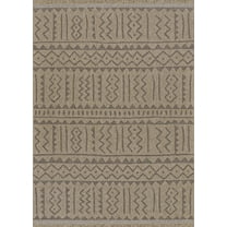Couristan Naturalistic Moroccan Indoor/ Outdoor Area Rug, Natural-Brown, 7'10" Round