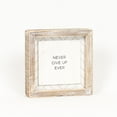 thumbnail image 4 of Reversible Wood Framed Herringbone Sign (Never/Follow), 4 of 4