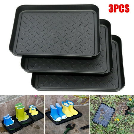 

VeliToy 3 Pcs Plant Tool All Purpose Washable Boot Tray Shoe Plate Pad Durable for Garden Home