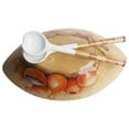 thumbnail image 3 of House of Avana Hand-Carved Wood Salad Bowl with Hand-Painted Calebass in Brown, 3 of 3