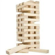 Nontraditional Giant Wooden Blocks Tower Stacking Game, Outdoor Yard Game, for Adults, Kids, Boys and Girls by Hey! Play!