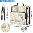 thumbnail image 2 of FORMRS Zipper Binder with Shoulder Strap 2-inch Ring 500 Sheet Capacity File Bag, Floral Rabbit, 2 of 5