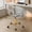 gold 1117, variant on Silver Clear Acrylic Swivel Desk Chair, Adjustable Height Modern Armless Rolling Vanity Chair with Wheels for Home & Office Bedrooms Study