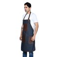 thumbnail image 1 of Delantal Multiusos para Hombre en Leather Natural y Denim, 1 of 6