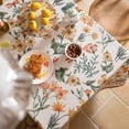 thumbnail image 4 of Fall Floral Linen Tablecloth for Rectangle Tables,French Rustic Table Cloth with Colorful Flowers Pattern,Farmhouse Decor for Kitchen Parties Thanksgiving Christmas New Year,55"*79", 4 of 6