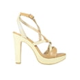 thumbnail image 2 of Sandalia de vestir Tacones Mujer Sintetico Oro Leon 444051, 2 of 4