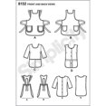 thumbnail image 3 of Simplicity 8152 1970's Fashion Vintage Apron Sewing Pattern, XS-L, 3 of 3
