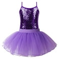thumbnail image 1 of inhzoy Girls Sparkle Ballet Dance Dress Cami Tank Top with Tutu Skirt, 1 of 5