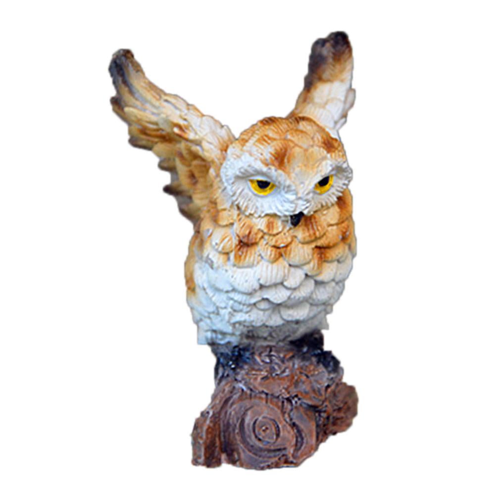 Laideyi Owl Figure Cute Miniature Owl Figurines Realistic Mini Owl