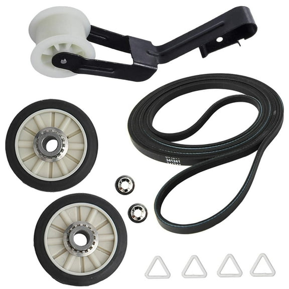Amana NED4655EW1 Dryer Repair Kit Maintenance Belt Pulley Rollers