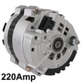 thumbnail image 2 of New 12V 220AMP Alternator Fits Pontiac Firebird GMC Chevrolet Cadillac Brougham Buick Roadmaster Commercial Chassis C K1500 3500 5.0L 1990 1991 1992 By Part Numbers 10463181 10479906 10463212 10463148, 2 of 3