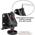 thumbnail image 3 of shiyou-Leveling Feet Heavy Duty Furniture Levelers Adjustable Table Leg Leveler w/Lock Nuts for Furniture,Table, Cabinets, Workbench,Shelving Units and More,Black, 3 of 4