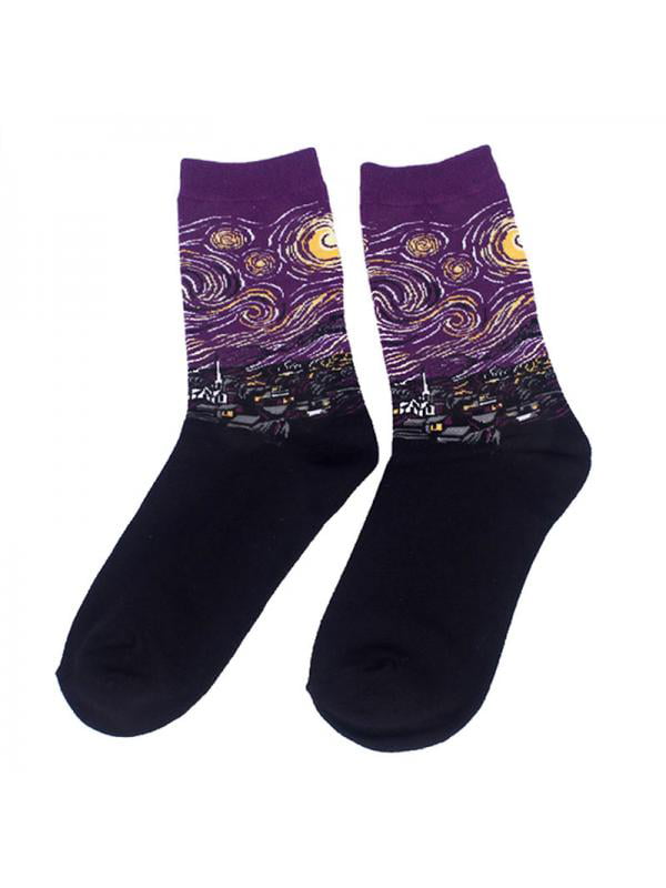 Funny Vintage Fashion Socks Combed Cotton Casual Everyday Socks