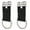 Black, variant on Horse Set of 2 Brown Nylon Western English Dual Buckle Girth Converter 403GC01BR