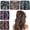 Red,Black,Brown,Purple,Blue, variant on 5 Pieces Stretchy Magic Comb Adjustable Elastic Clip for Women Girls No Crease Pins Vintage Bun Maker Hair Accessories for Curly Thick Wavy Ponytail(3 Black+2 Brown)