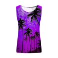 thumbnail image 5 of Titcea Womens Tank Tops Round Neck Sleeveless Summer Casual Graphic Tees Hawaiian Beach Holiday Palm Tree Printed T Shirts, 5 of 5