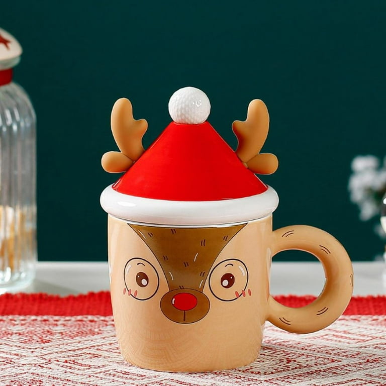 Reindeer Christmas Water Bottles / Reindeer Kids Cups / Christmas Kids Cups  / Personalized Christmas Cups / Kids Christmas Tumbler 