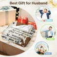 thumbnail image 5 of Gifts for Husband Birthday, Husband Birthday Gift, Husband Gifts Blanket from Wife, Cool for Husband/Men/Him, Gift for Husband Birthday, Husband Blanket 50" X 60", 5 of 5