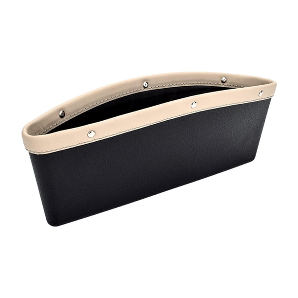 Organizador de espacio para asientos de coche, accesorios, consola de relleno ajustable Beige