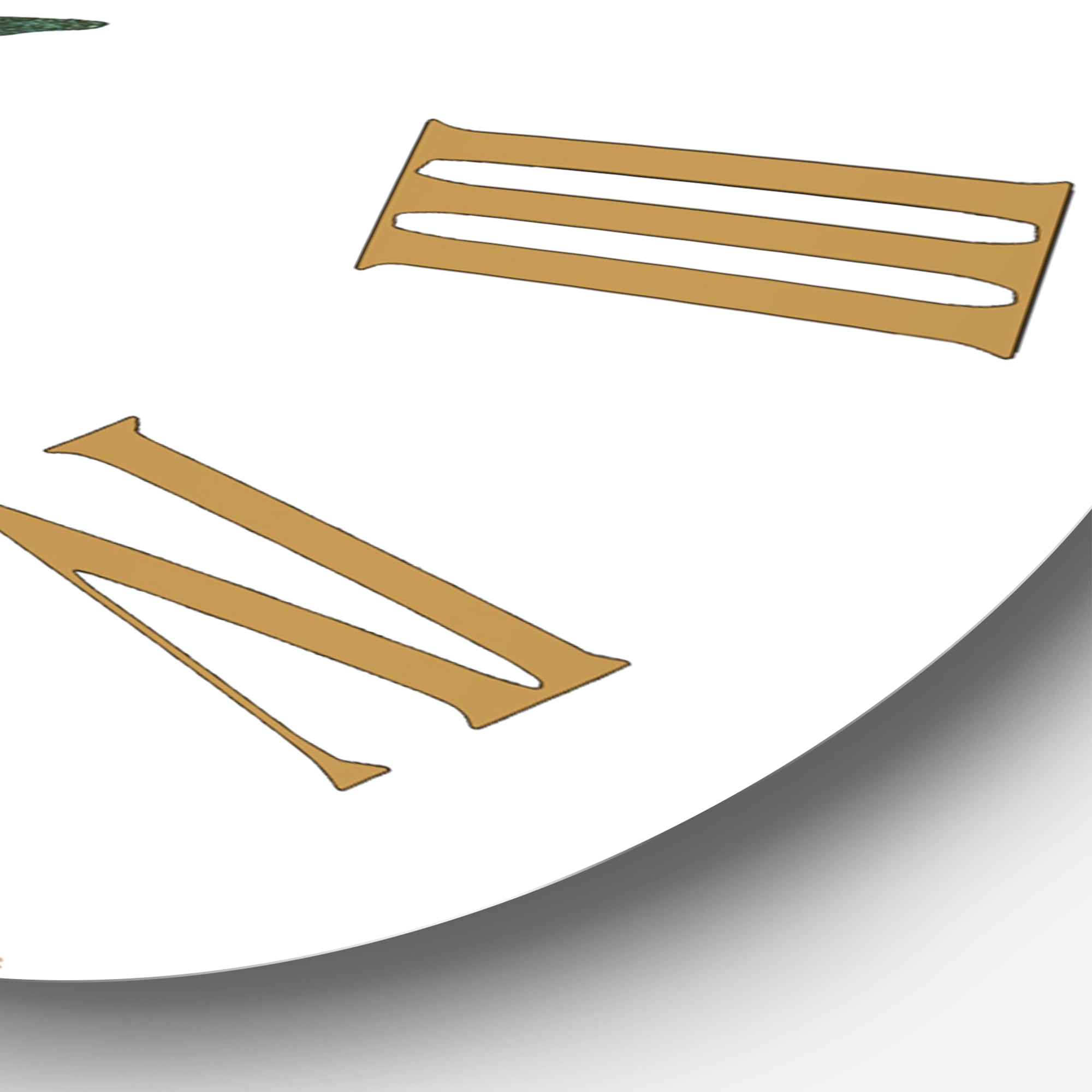 Designart 1 in Quartz Traditional Wall Clock