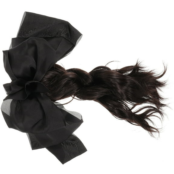 Worgeous Faux Hair Bun for Women with Black Color High Temperature Fiber Easy to Apply Secure and NonDamaging 7.5 inches