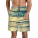 thumbnail image 1 of Fotbe Retro Wooden Trajes de Baño Estampados para Hombre, Shorts de Verano de Secado Rápido, Ropa de Playa, Bañadores-XX-Large, 1 of 6