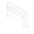 thumbnail image 4 of South Shore Spark Full Bookcase Headboard with Storage, in Pure Black, 4 of 8