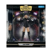 AEW Unrivaled Supreme CM Punk - Walmart Exclusive 6 inch Figure with Swappable Legs, Heads, and Hands, plus Entrance Jacket, Title Belt, and Microphone