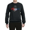 thumbnail image 2 of Wild Bobby, Classic Ford Mustang Car Logo, Cars and Trucks, Unisex Crewneck Graphic Sweatshirt, Black, 4X-Large, 2 of 3