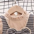 thumbnail image 6 of HUITKMM Girls Dresses Toddler Girls Winter Long Sleeve Bowknot Plaid Ruffle Dress Dress, 6 of 6