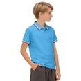 thumbnail image 6 of Kogui Collared Shirt Boys Kids Toddler Baby Boy Golf Button Down Collared Short Sleeve Polo Shirt Tops Summer Clothes 3T 4T (Blue,3-4 Years), 6 of 8