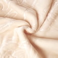 thumbnail image 3 of JML Luxury Embossed Floral Fleece Blanket Beige Microfiber Reversible, 3 of 5