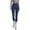 Navy, variant on Paiwinds Women's Solid Color Pocket High Waist Tight Yoga Full Length Pants, Stretchy Nylon Spandex, Skinny Fit Leggings, Multiple Colors.