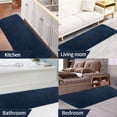 thumbnail image 6 of Bathroom Mat, Large Bath Mat 50x120cm Bath Mats for Bathroom, Non Slip Quick Drying Microfiber Absorbent Bathroom Rug, Navy Blue, 6 of 14