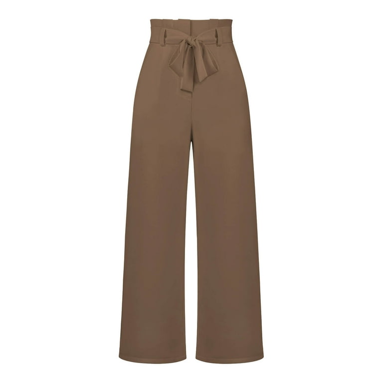 Mrat Full Length Pants Soft Solid Leggings Color-blocking Outdoor Assault  Pants Fleece Thickened Soft Shell Ski Pants Paper Bag Pants