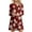 Wine, variant on Fewfanhot Women's Christmas Dress with Elegant Holiday Patterns - Soft Comfy Seasonal Party Wear for Family Gatherings and Special Holiday Celebrations
