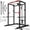 Power Cage-Black/Red, variant on MITONOS Home Power Cage, 2000LBS Squat Rack with LAT Pulldown, Multi-Function Weight Cage Strength Training Machine, Workout Cage with More Attachments for Home Gym Garage, BK
