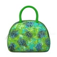 thumbnail image 2 of Insulated Lunch Bag Women, Reusable Green Watercolor Sea Turtles Tote Lunch Box, Leakproof Cooler Lunch Bags for Work Office Travel Picnic, 2 of 4