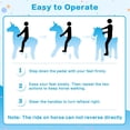 thumbnail image 2 of DEYGIA Ride on Alpaca Toys for Kids, Ride on Toy for 4 to 9 Years Old, 36.6'' Height Riding Horse Rider Mechanical Walking Action Toys, No Battery or Electricity, Max Load 165LBS, 2 of 8