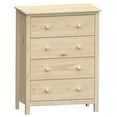 thumbnail image 2 of From the Tree Furniture Solid Pine Wood 4-Drawer Dresser for Bedroom Clothes Storage, 2 of 9