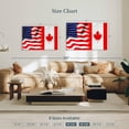 thumbnail image 4 of Elephant Stock Usa And Canadian Flag Wall Art - Flags Canvas Canvas - 45" x 30", 4 of 8