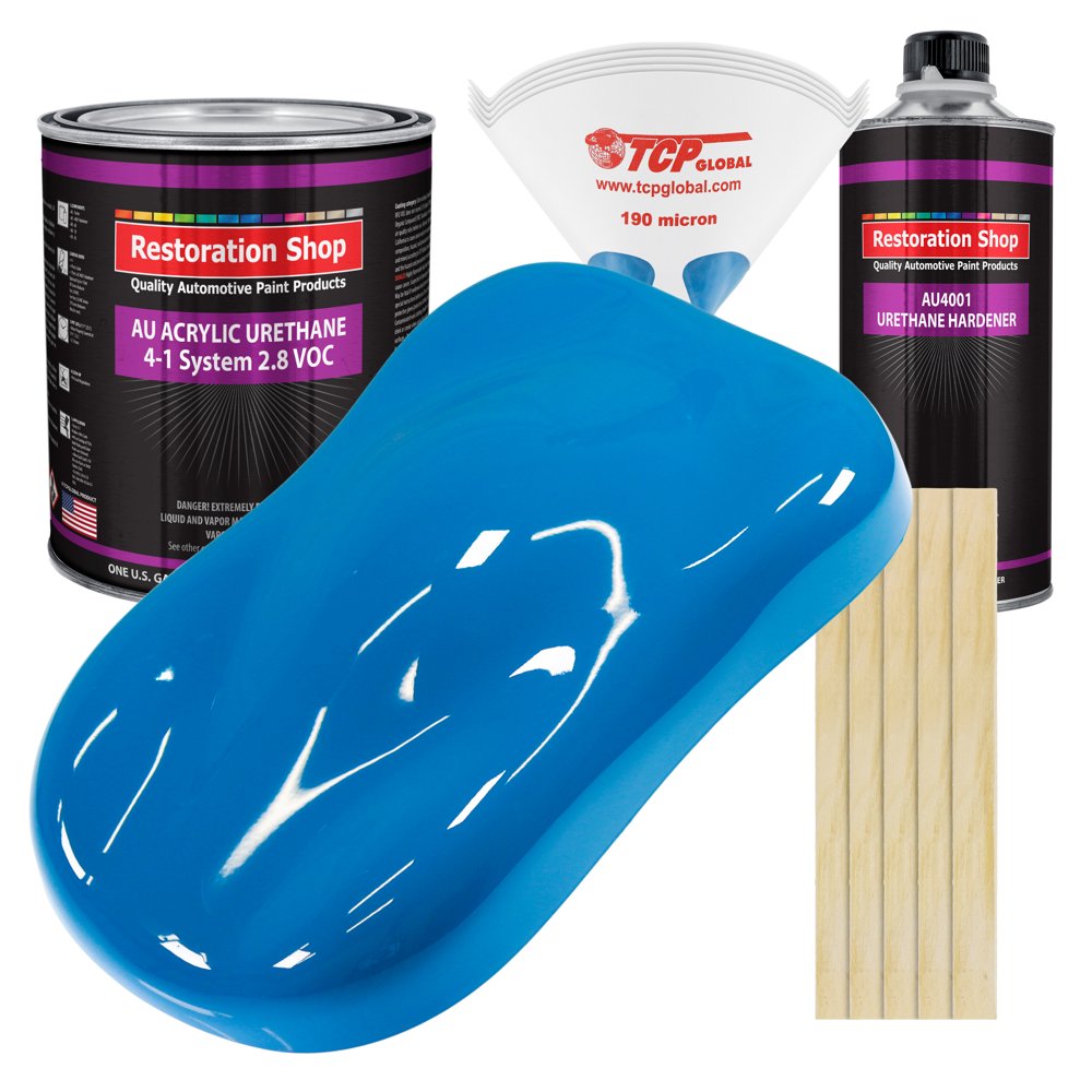 Restoration Shop Speed Blue Acrylic Urethane Auto Paint Complete Gallon
