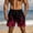 Watermelon Red, variant on Mens Cargo Shorts Mens Golf Shorts Men's Casual Homewear Flame Printing Funny Printed Trousers Beach Sports Shorts Fast-Drying Trousers Purple S