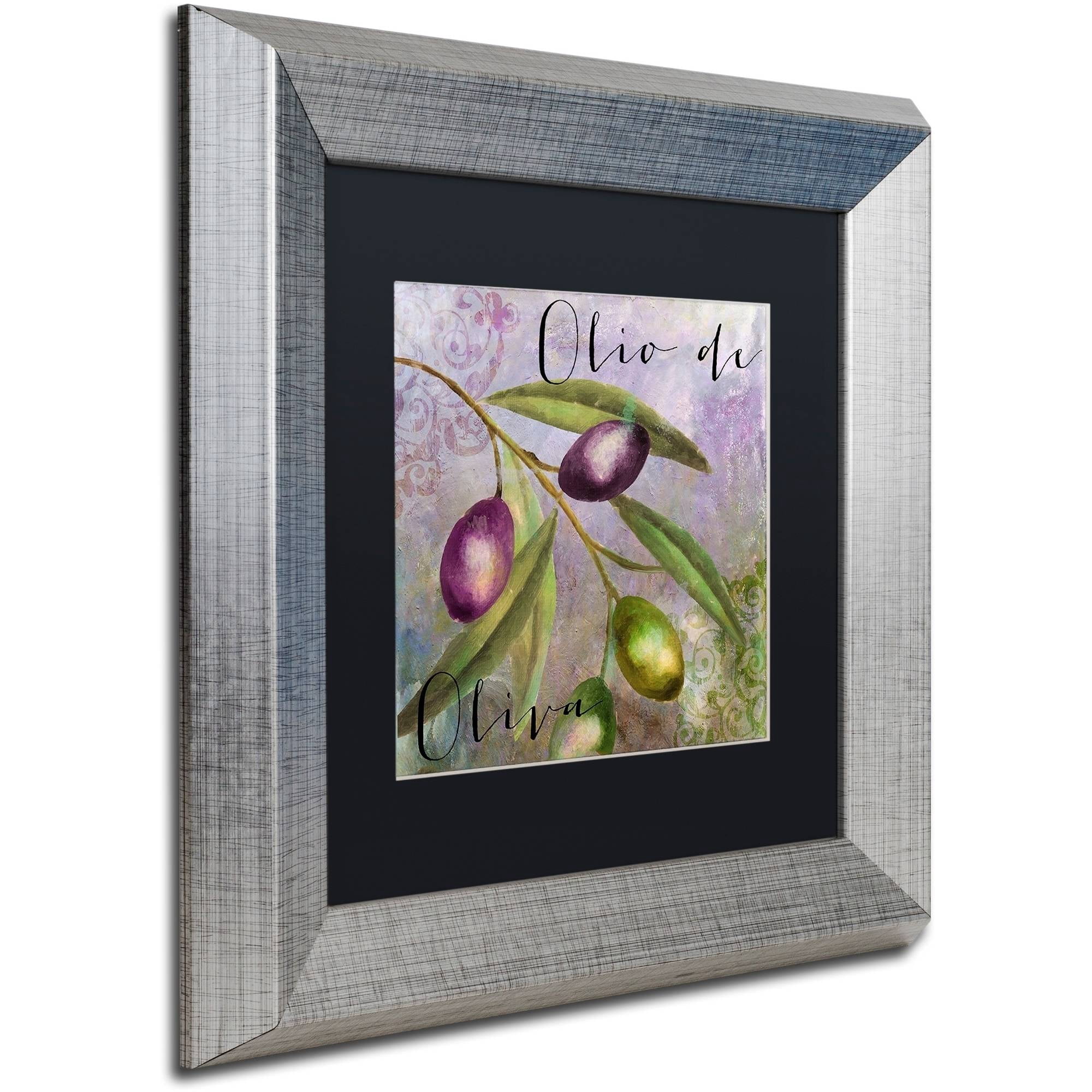 Trademark Fine Art "Olivia I" Canvas Art by Color Bakery Black Matte, Silver Frame