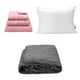 thumbnail image 1 of Juego de Sábanas Individual Royal Touch Rosa + Protector de colchón Lux + Almohada Royal, 1 of 8