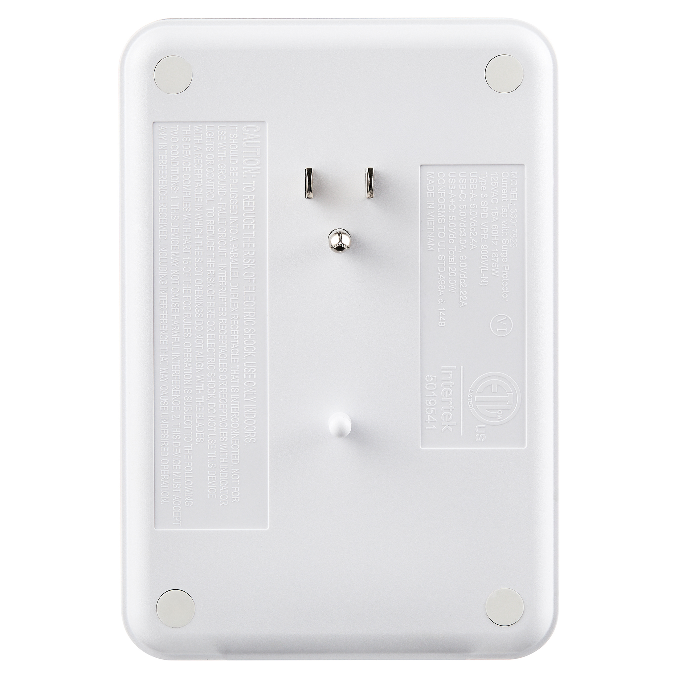 onn Surge Protector Wall Tap with 6 AC Outlets and USB Ports photo 7