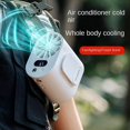 thumbnail image 2 of Ventilador portátil con clip para la cintura, ventilador personal para el cuello con linterna de luz potente, ventilador personal recargable de 6000 mah, ventilador con cinturón USB manos libres para, 2 of 3