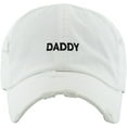 thumbnail image 3 of Daddy Dad Hat Vintage Distressed Cotton Adjustable Baseball Cap, 3 of 4