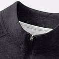 thumbnail image 4 of JSKUMAR Boys Girls Quarter Zip Sweatshirts Soft Breathable Loose Pullover Tops Long Sleeve Mock Neck Athletic Shirts (Dark Gray,7-8 Years), 4 of 6