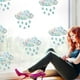 thumbnail image 5 of CHAO Paquete de 2 pegatinas de diamante para ventana, nubes, gotas de lluvia, pegatinas de cristal de alerta de pájaros, película anticolisión para atrapar el sol del arcoíris, 5 of 5